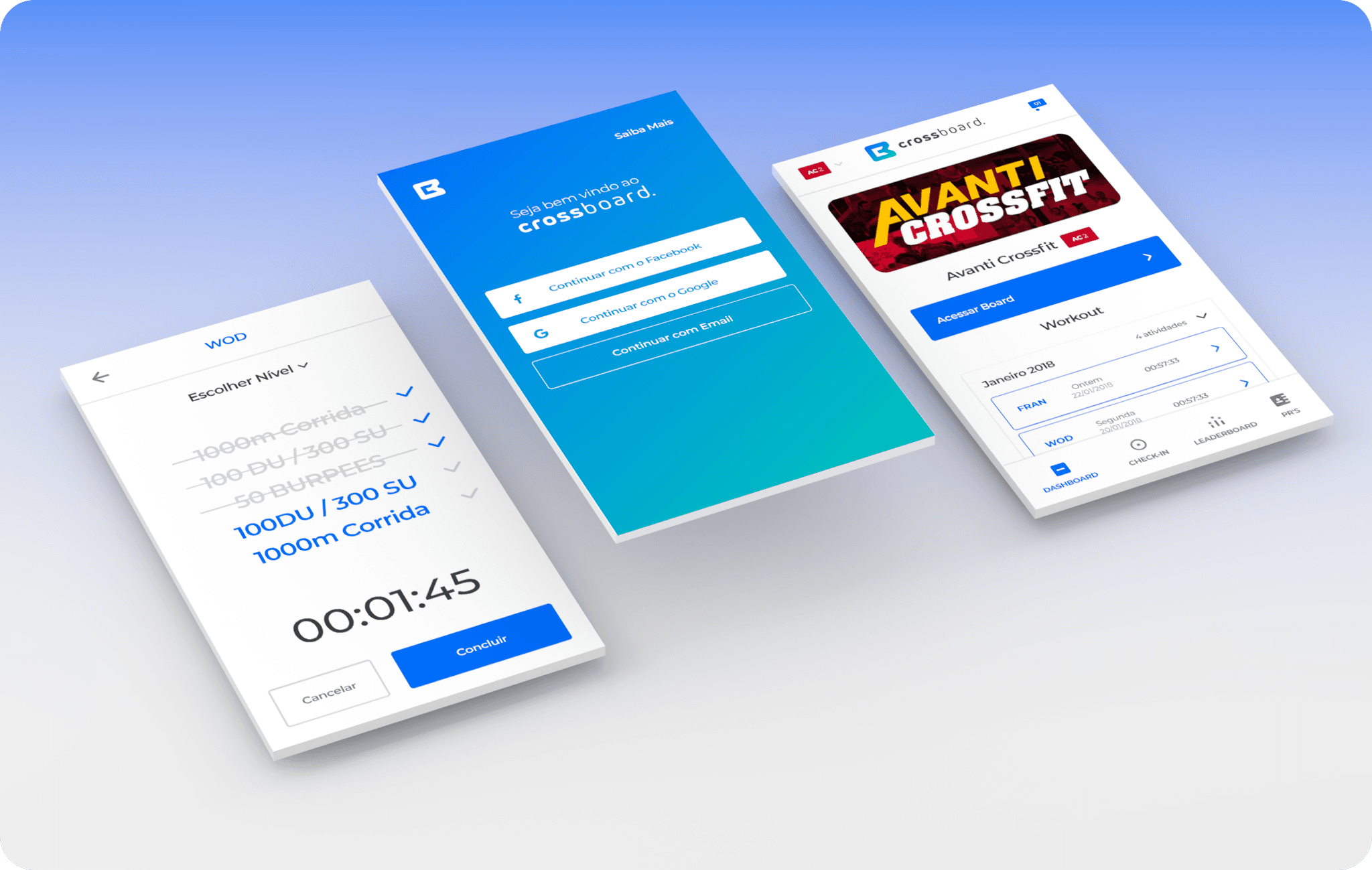 Crossboard: App mobile e sistema de gestão para boxes de CrossFit